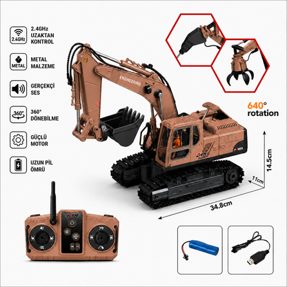 Vimora Metal Işıklı Sesli Full Fonksiyon Kepçe