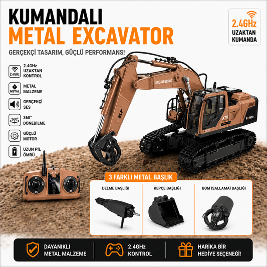 Vimora Metal Işıklı Sesli Full Fonksiyon Kepçe