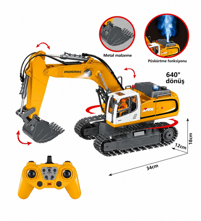 Vimora Büyük Boy Full Fonksiyon Buharlı Sesli Metal Kepçe