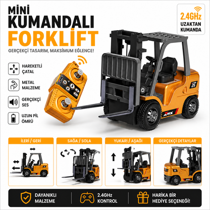 Vimora Uzaktan Kumandalı Metal Mini Forklift