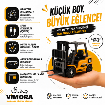 Vimora Uzaktan Kumandalı Metal Mini Forklift