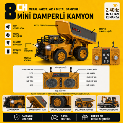 Vimora Uzaktan Kumandalı Metal Mini Kamyon