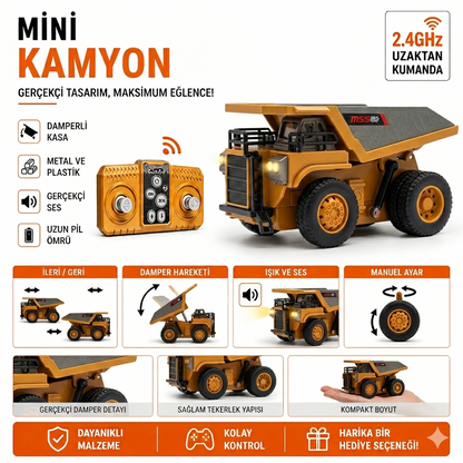 Vimora Uzaktan Kumandalı Metal Mini Kamyon