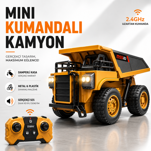 Vimora Uzaktan Kumandalı Metal Mini Kamyon