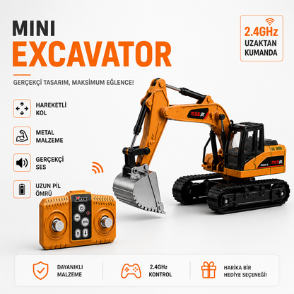 Vimora Uzaktan Kumandalı Metal Mini Kepçe