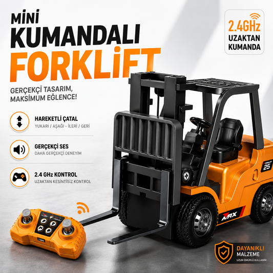 Vimora Uzaktan Kumandalı Metal Mini Forklift