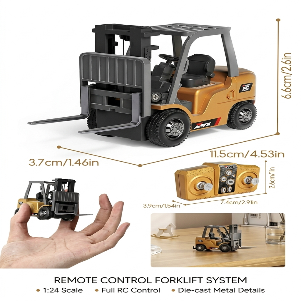 Vimora Uzaktan Kumandalı Metal Mini Forklift
